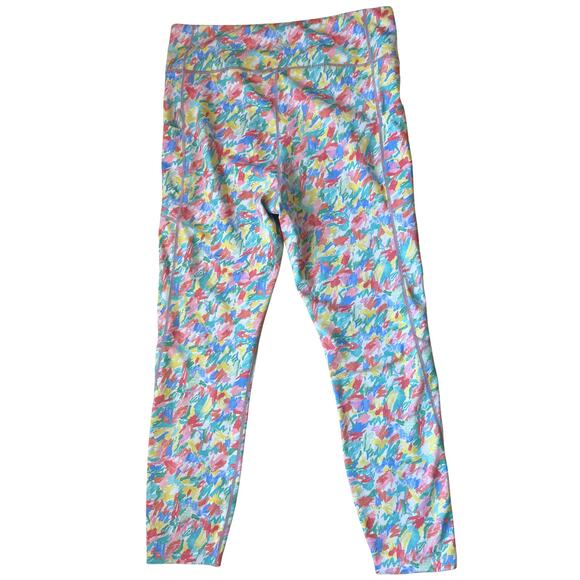 Tuckernuck Leggings Dayglow Kaylee Size Large Sport Pants Summer Multicolor - Picture 3 of 6